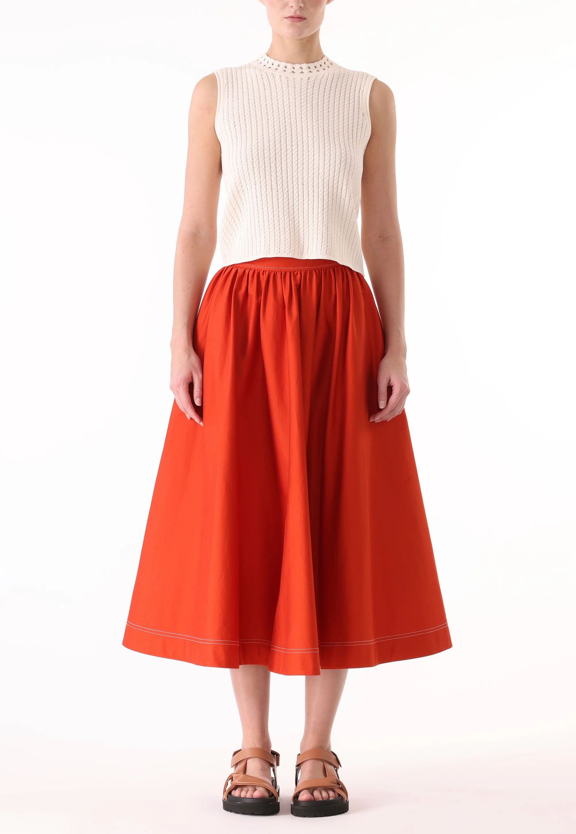 CABLE KNIT SLEEVELESS TOP - Image 4