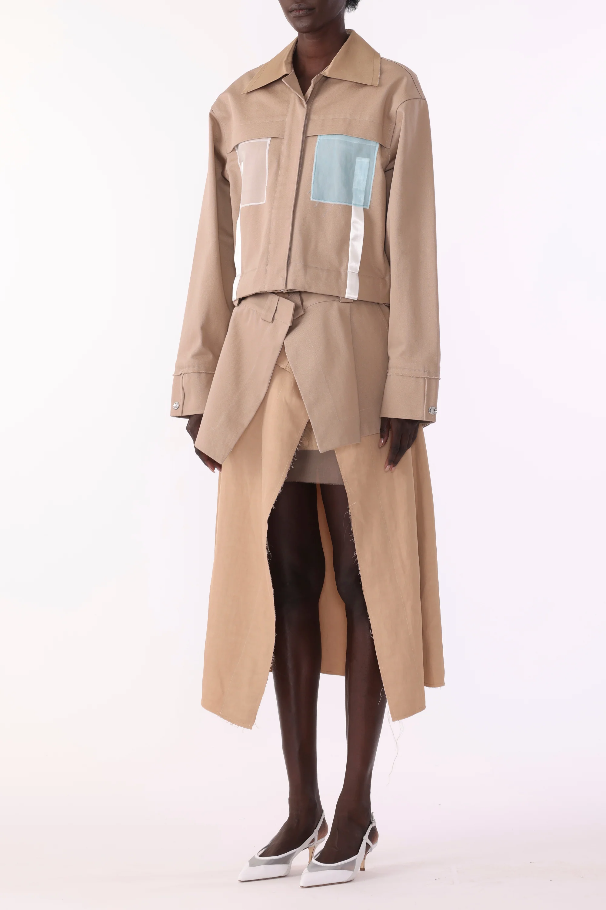 OVERSIZED BOXY COTTON TWILL JACKET - Image 4