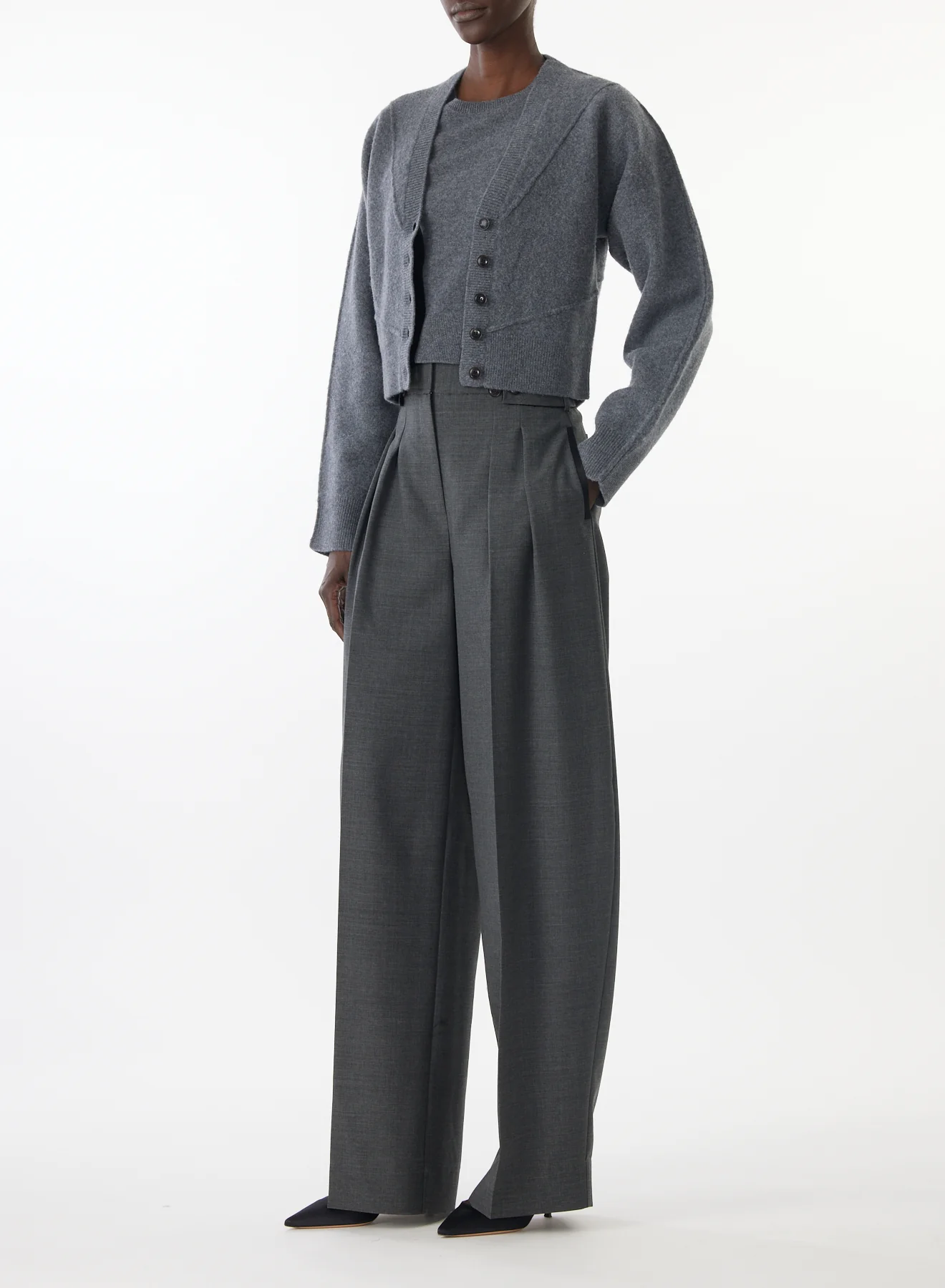 SCULPTURAL MERINO WOOL CARDIGAN - Image 3